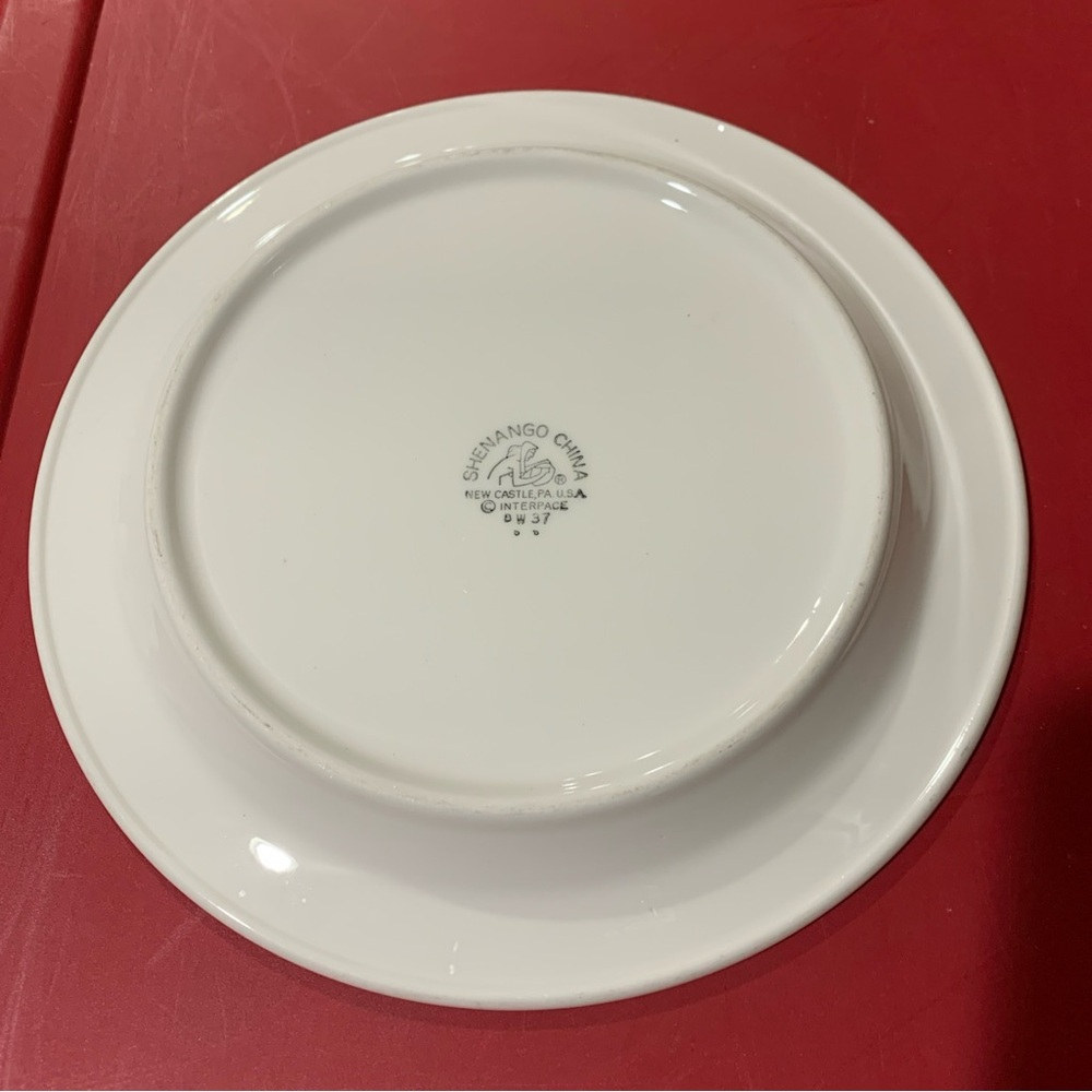 Vintage Shenango China New Castle PA Heavy White  Plate Platter Dish 10.5”